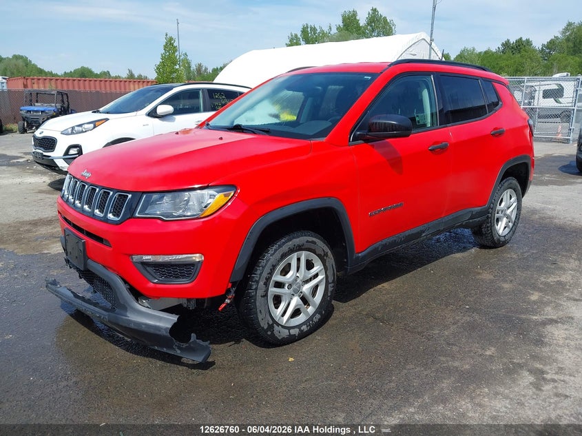 Vin: 3c4njdab8jt422838, lot: 3026539, jeep compass sport 20182