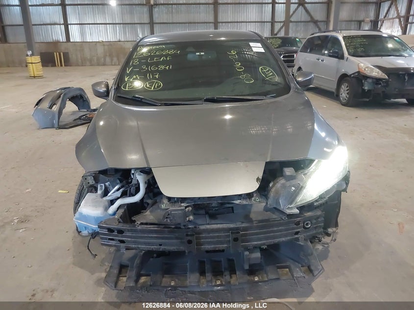 2018 Nissan Leaf S/Sl/Sv VIN: 1N4AZ1CP4JC316841 Lot: 12626884