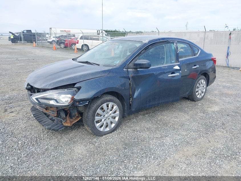 2017 Nissan Sentra, Удар спереду, IAAI, VIN 3N1AB7AP7HL676630 — фото 2
