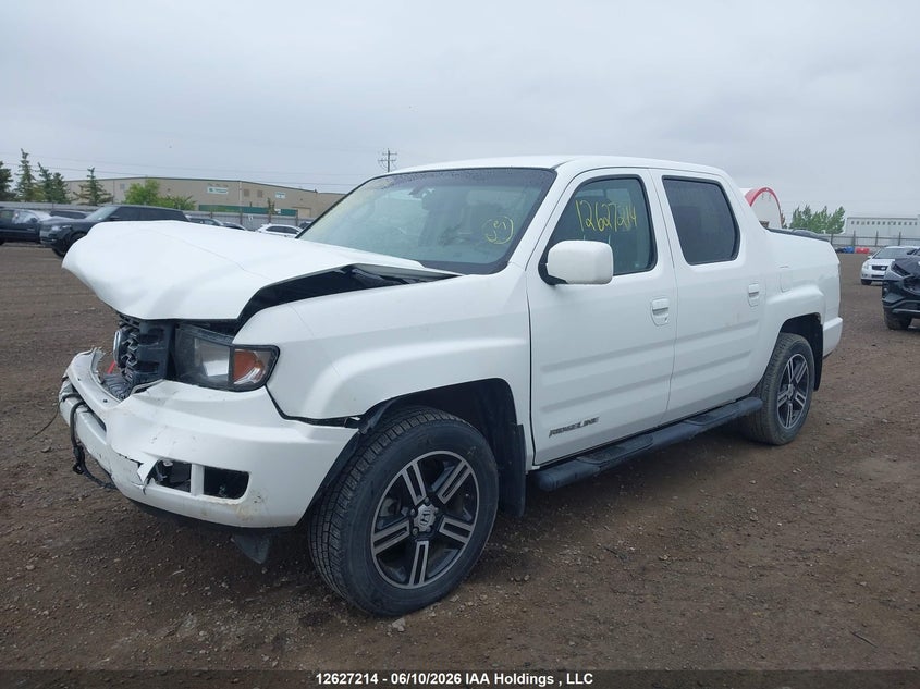 2012 Honda Ridgeline, Удар спереди, IAAI, VIN 5FPYK1F73CB551639 — фото 2