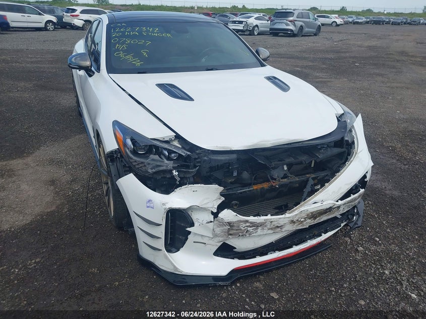 2020 Kia Stinger Gt2 VIN: KNAE55LC0L6078027 Lot: 12627342