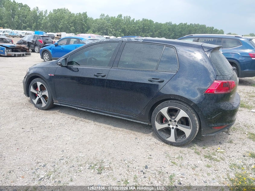 Vin: 3vw4t7au0gm034799, lot: 3027422, volkswagen gti s/se/autobahn 20163