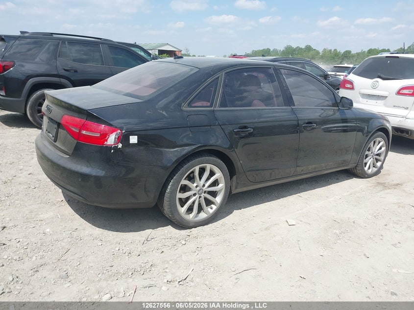 2012 Audi A4 2.0 2.0T black Lot 111012627556 Vin WAUBFCFL8CA105035