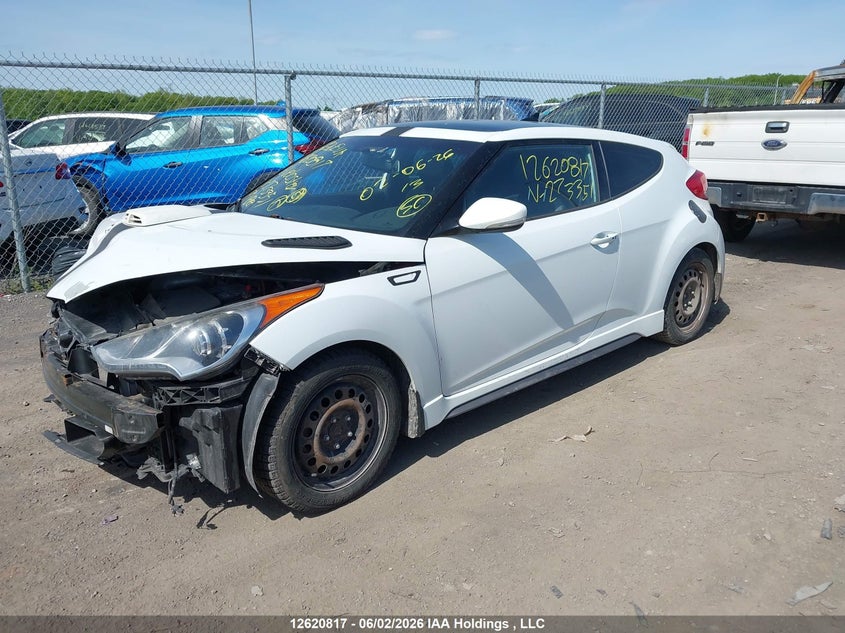 Vin: kmhtc6aexgu273351, lot: 3027606, hyundai veloster turbo 20162