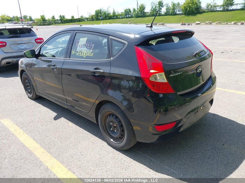 Vin: kmhct5ae6fu233826, lot: 3027610, hyundai accent gl 20153