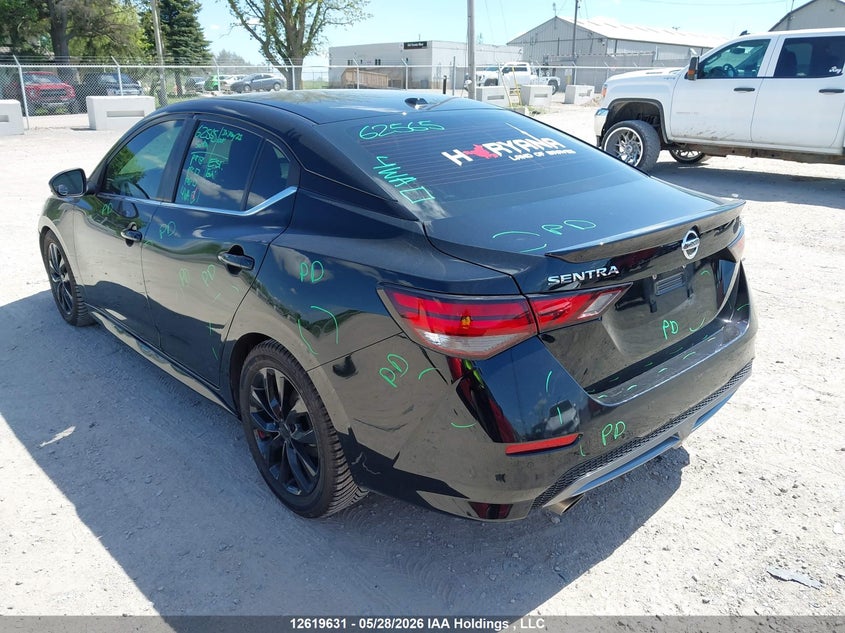 Vin: 3n1ab8dvxny312281, lot: 3027697, nissan sentra sr/sr midnight edition 20223
