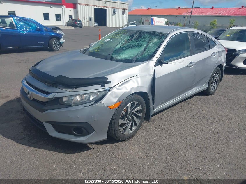 2018 Honda Civic, Front, IAAI, VIN 2HGFC2F61JH014092 — photo 2