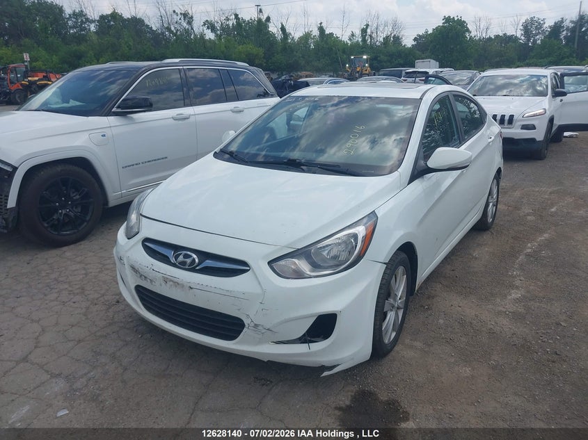 2013 Hyundai Accent, Удар спереду, IAAI, VIN KMHCU4AE8DU290016 — фото 2