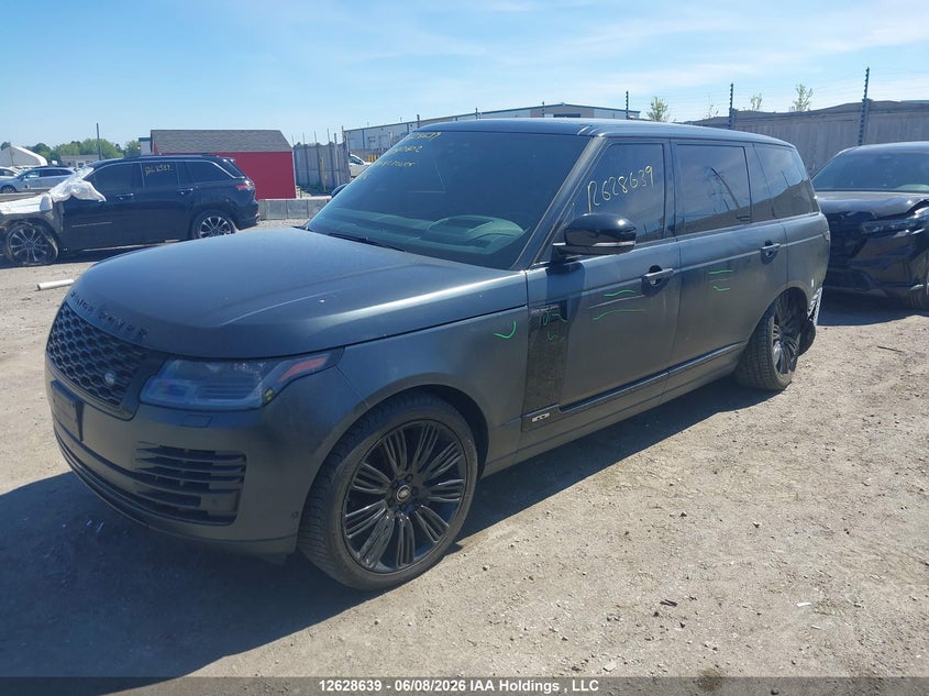 2019 Land Rover Range Rover, Левый зад, IAAI, VIN SALGS5RE6KA560602 — фото 2