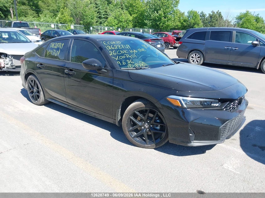 Vin: 2hgfe4f85th007401, lot: 3028749, honda civic sport hybrid/sport touring hybrid 2026 img_1
