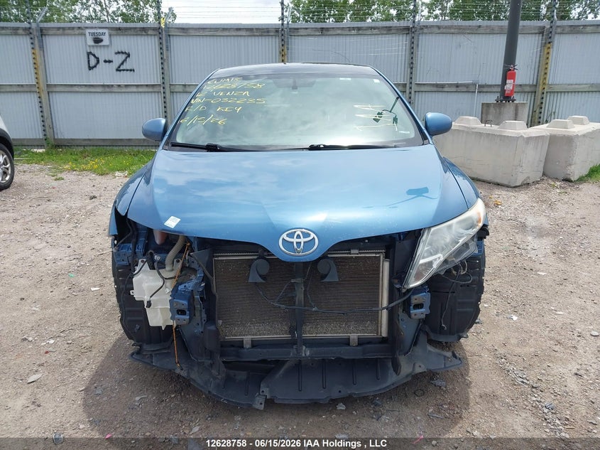 2012 TOYOTA VENZA SPORT UTILITY VEHICLE 2.7L I-4 DOHC, VVT, 182HP