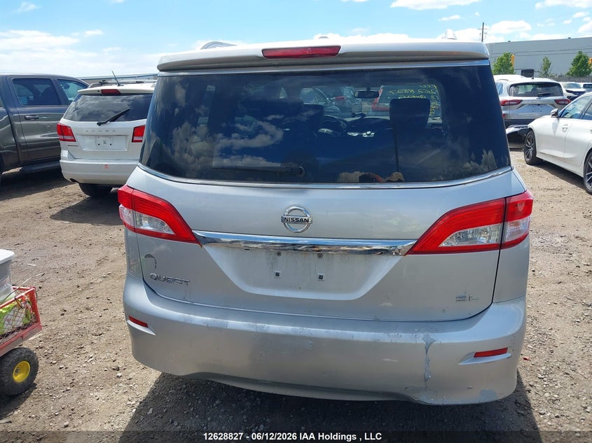 2013 Nissan Quest 3.5 Le/3.5 S/3.5 Sl/3.5 Sv VIN: JN8AE2KP5D9067856 Lot: 12628827