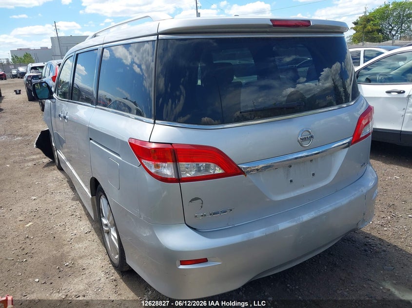 2013 Nissan Quest 3.5 Le/3.5 S/3.5 Sl/3.5 Sv VIN: JN8AE2KP5D9067856 Lot: 12628827