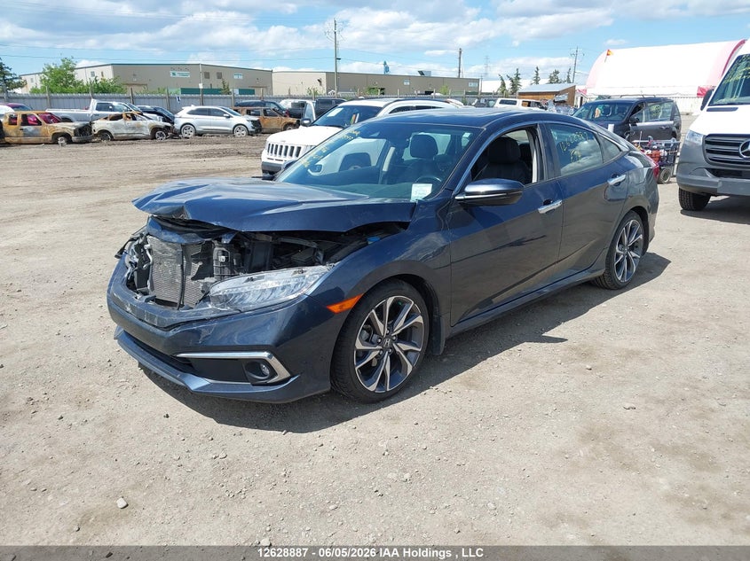 2019 Honda Civic, Front, IAAI, VIN 2HGFC1F91KH106566 — photo 2