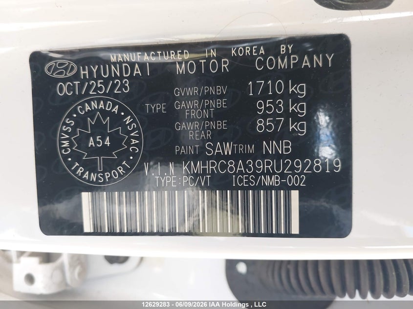 2024 Hyundai Venue Preferred VIN: KMHRC8A39RU292819 Lot: 12629283