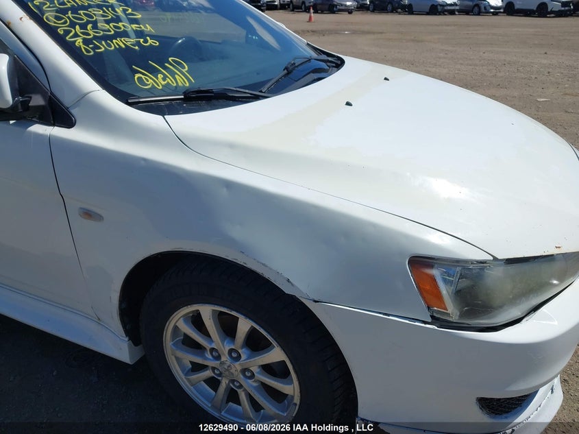 JA32U2FU2CU603143 2012 Mitsubishi Lancer 2.0 Es/Es Sport white
