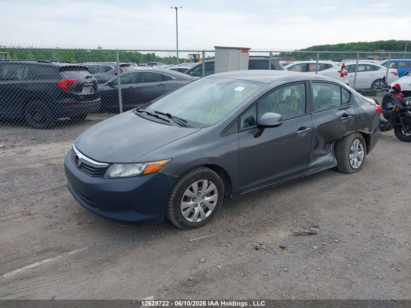 2012 Honda Civic, Подвеска, IAAI, VIN 2HGFB2F41CH110468 — фото 2