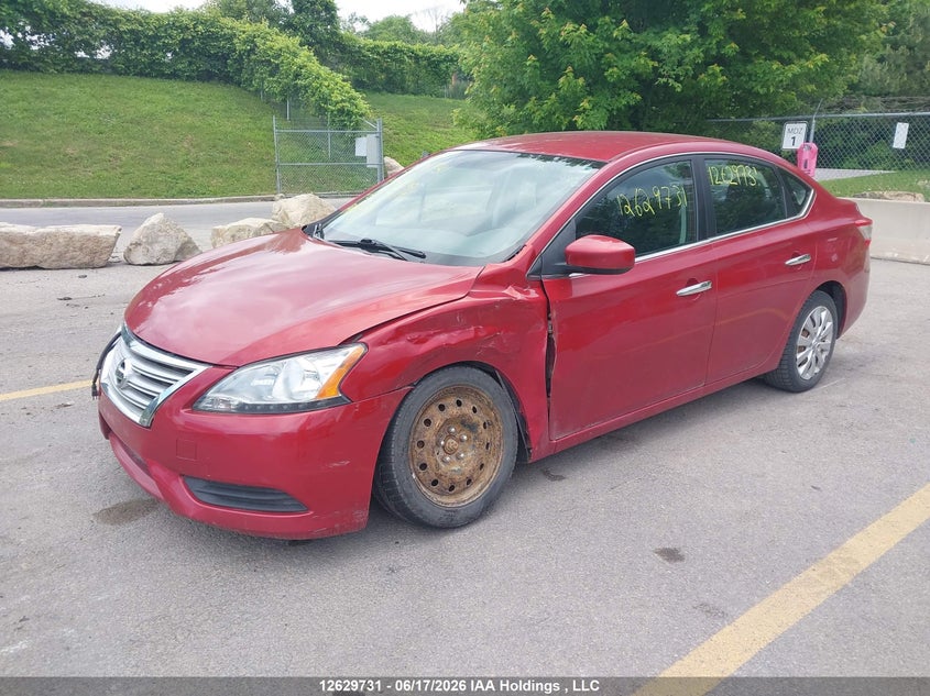 2014 Nissan Sentra, Left Front, IAAI, VIN 3N1AB7AP0EL668414 — photo 2
