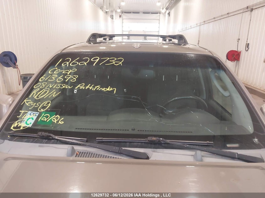 2008 Nissan Pathfinder Le VIN: 5N1AR18B28C613698 Lot: 12629732