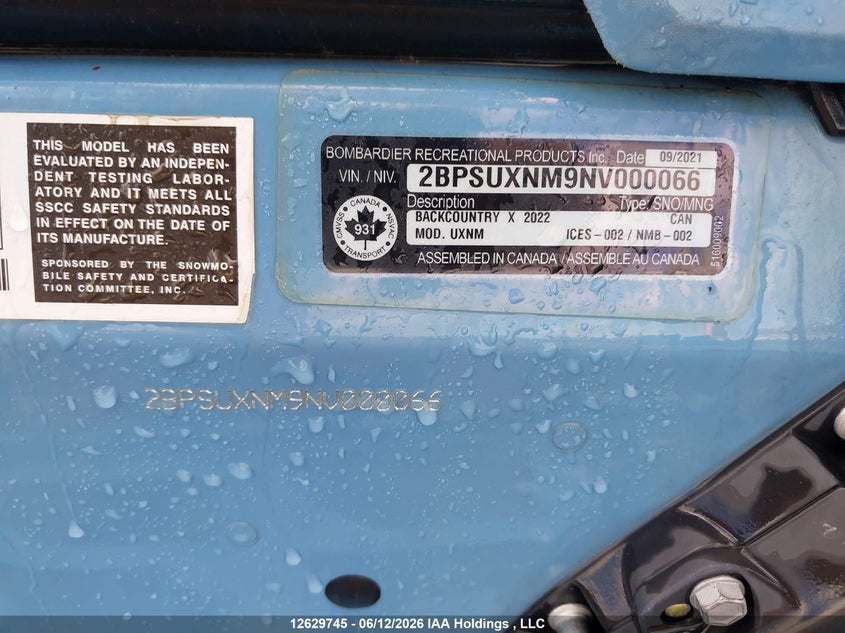 2022 OTHER SKIDOO SKIDOO. N/A N/A