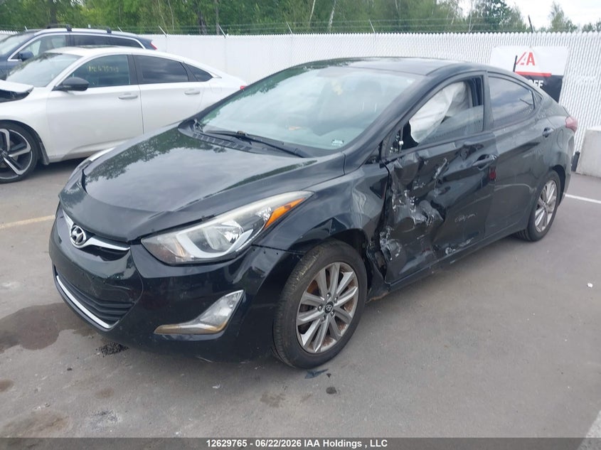 2016 Hyundai Elantra, Лівий бік, IAAI, VIN KMHDH4AE4GU644112 — фото 2