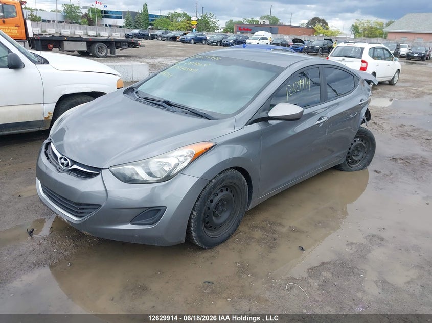 2013 Hyundai Elantra Gl, Rear, IAAI, VIN 5NPDH4AE6DH281905 — photo 2