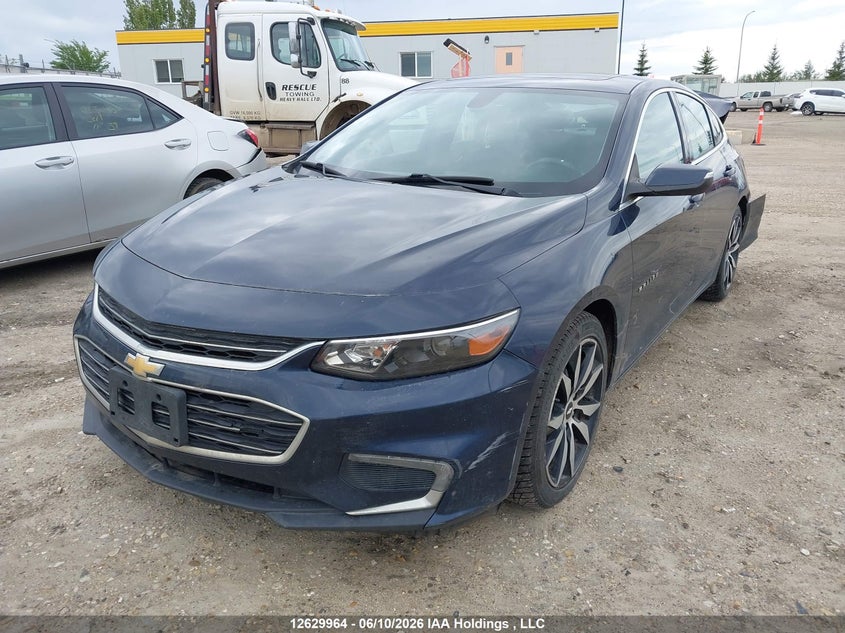 2016 Chevrolet Malibu, Удар ззаду, IAAI, VIN 1G1ZE5ST0GF311053 — фото 2