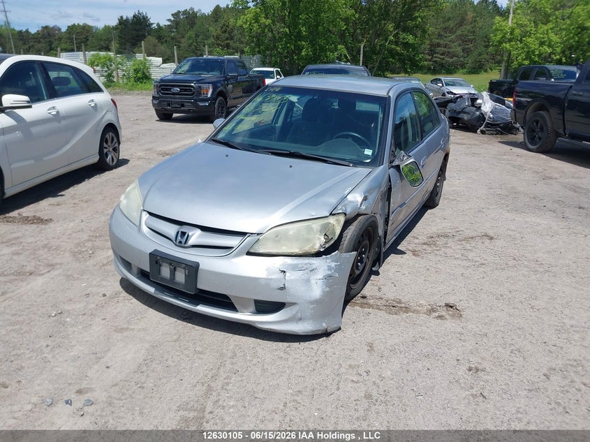 2004 Honda Civic, Front, IAAI, VIN 2HGES16634H926784 — photo 2