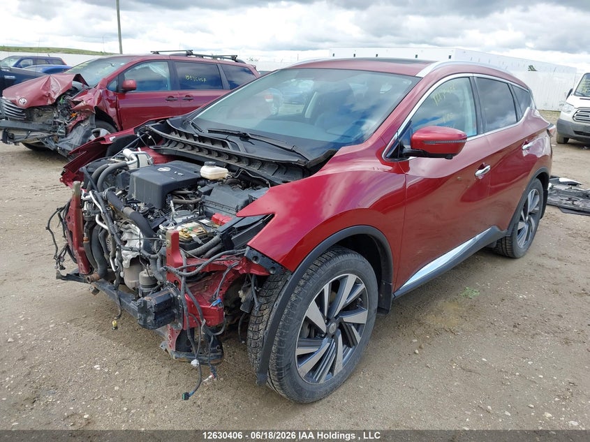 2016 Nissan Murano, Удар спереду, IAAI, VIN 5N1AZ2MH7GN122238 — фото 2