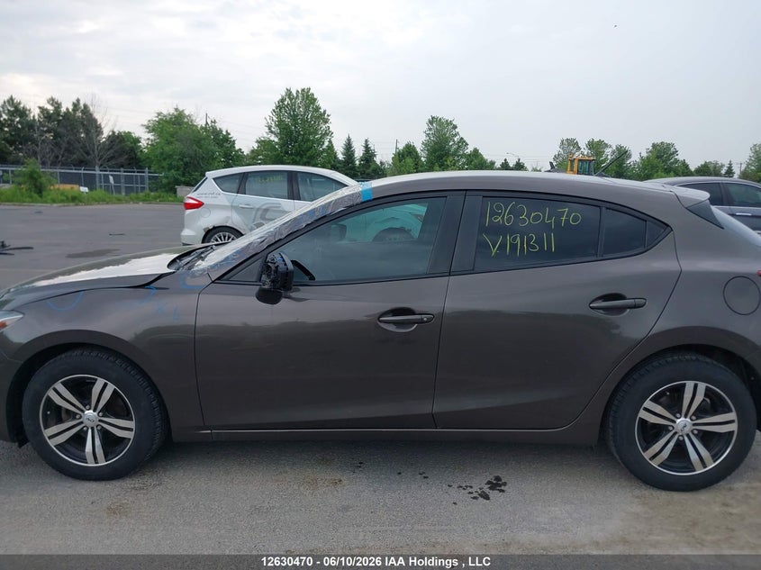 2015 MAZDA 3 SEDAN 2.0L I-4 DI, DOHC, VVT, 155HP
