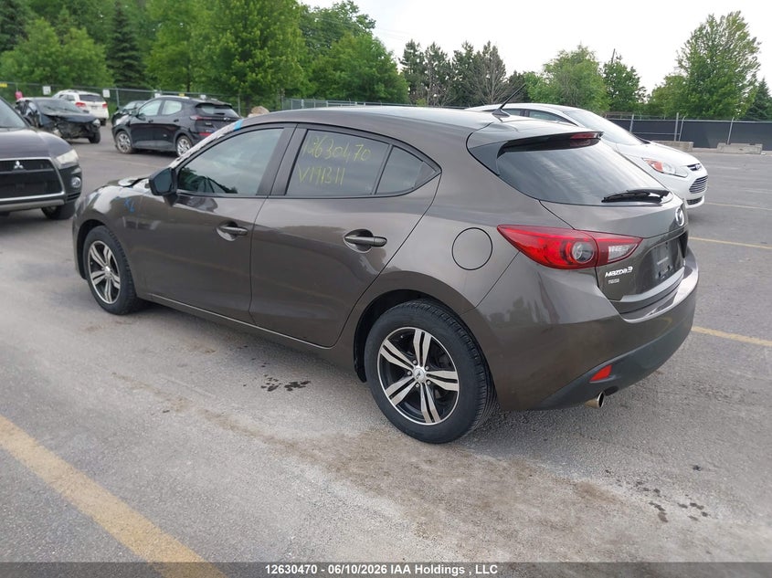 2015 MAZDA 3 SEDAN 2.0L I-4 DI, DOHC, VVT, 155HP