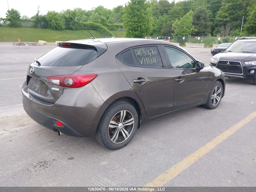 2015 MAZDA 3 SEDAN 2.0L I-4 DI, DOHC, VVT, 155HP