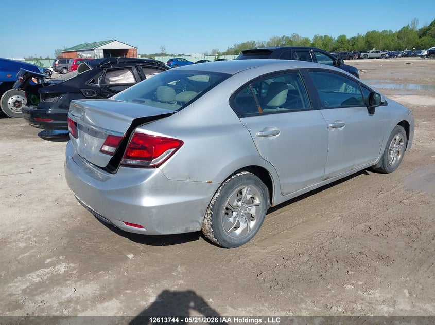 Vin: 2hgfb2f48dh105382, lot: 3030604, honda civic lx 20134