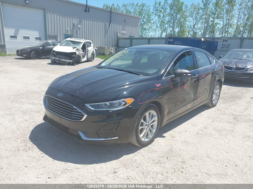Vin: 3fa6p0mu5kr155686, lot: 3030609, ford fusion hybrid sel 20192