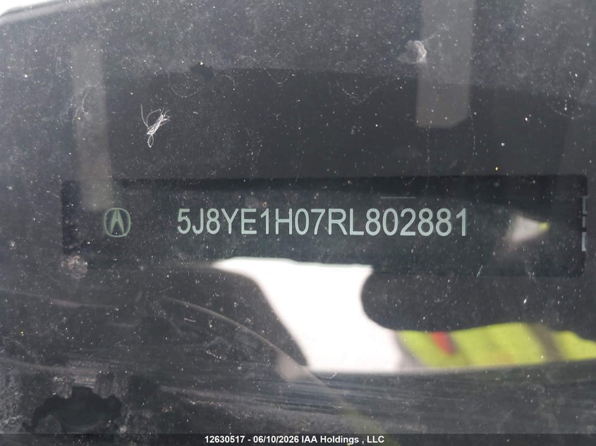 2024 Acura Mdx VIN: 5J8YE1H07RL802881 Lot: 12630517