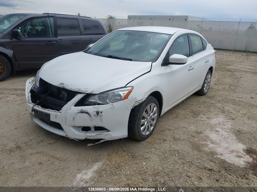2015 Nissan Sentra, Удар спереду, IAAI, VIN 3N1AB7AP3FL651897 — фото 2