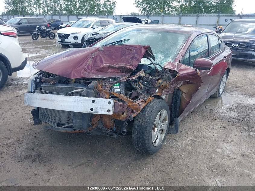 2014 Honda Civic, Front, IAAI, VIN 2HGFB2F45EH044414 — photo 2