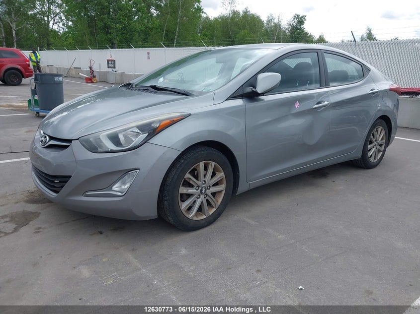 2016 Hyundai Elantra, Лівий бік, IAAI, VIN KMHDH4AE9GU552204 — фото 2