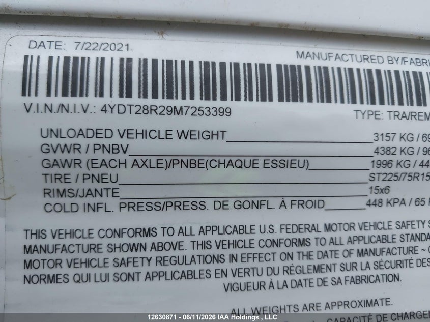 2021 OTHER KEYSTONE OTHER TRAILER N/A
