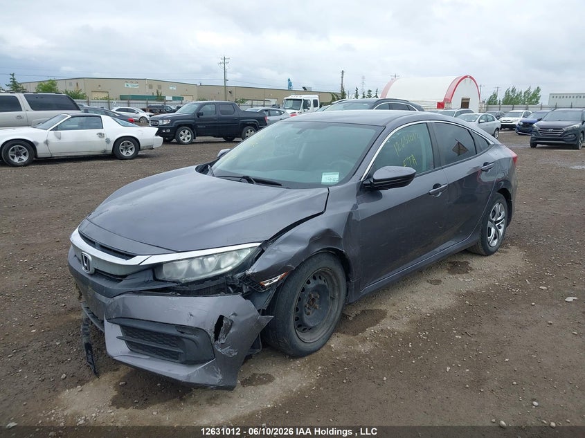 2017 Honda Civic, Front, IAAI, VIN 2HGFC2F54HH021054 — photo 2