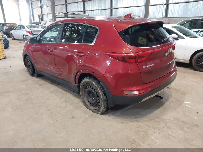Vin: kndpm3acxh7071500, lot: 3031397, kia sportage 20173