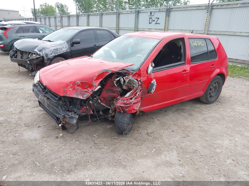 2007 Volkswagen Golf, Front, IAAI, VIN 9BWEL41J974005296 — photo 2