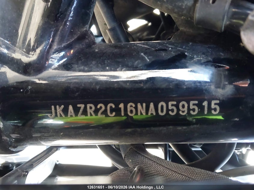 2022 Kawasaki Zr900 R VIN: JKAZR2C16NA059515 Lot: 12631651