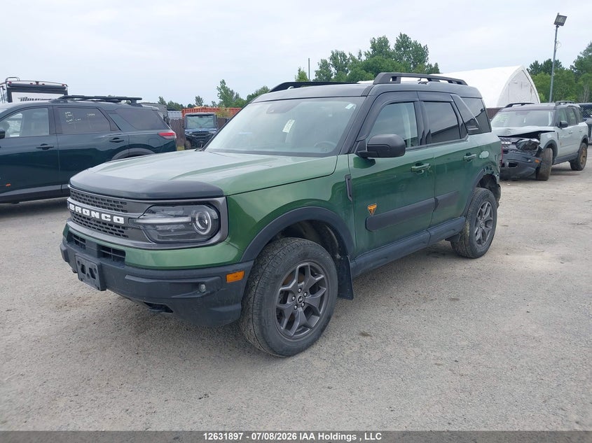 2023 FORD BRONCO SPORT SPORT UTILITY VEHICLE 2.0L I-4 DI, DOHC, VVT, TURBO, 250HP