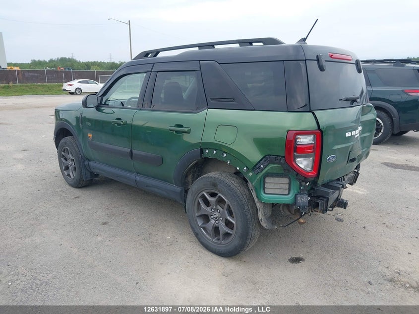 2023 FORD BRONCO SPORT SPORT UTILITY VEHICLE 2.0L I-4 DI, DOHC, VVT, TURBO, 250HP