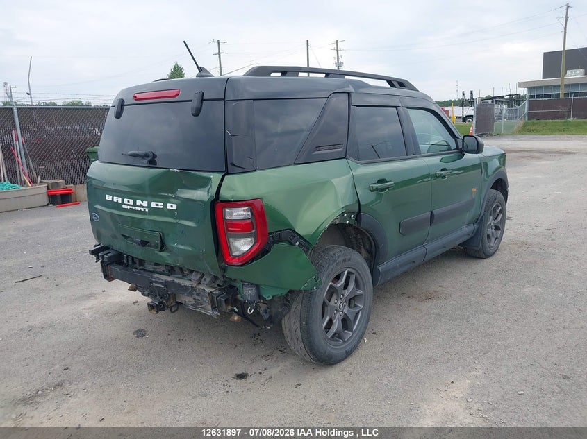 2023 FORD BRONCO SPORT SPORT UTILITY VEHICLE 2.0L I-4 DI, DOHC, VVT, TURBO, 250HP