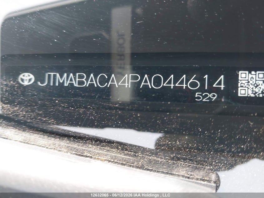 2023 Toyota Bz4X Xle VIN: JTMABACA4PA044614 Lot: 12632065