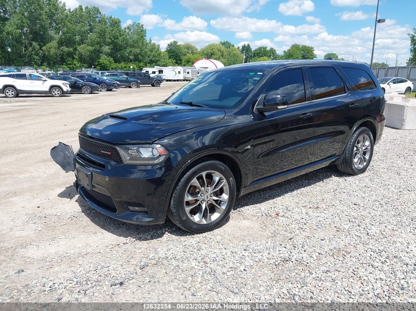 Vin: 1c4sdjct9kc549187, lot: 3032536, dodge durango r/t 20192
