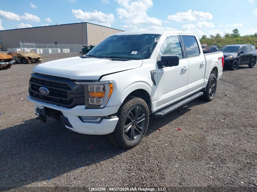 2022 Ford F150 Supercrew, Front, IAAI, VIN 1FTFW1E5XNFA81726 — photo 2