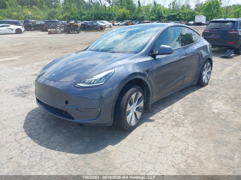 2021 Tesla Model Y, Right Side, IAAI, VIN 5YJYGDEDXMF113754 — photo 2